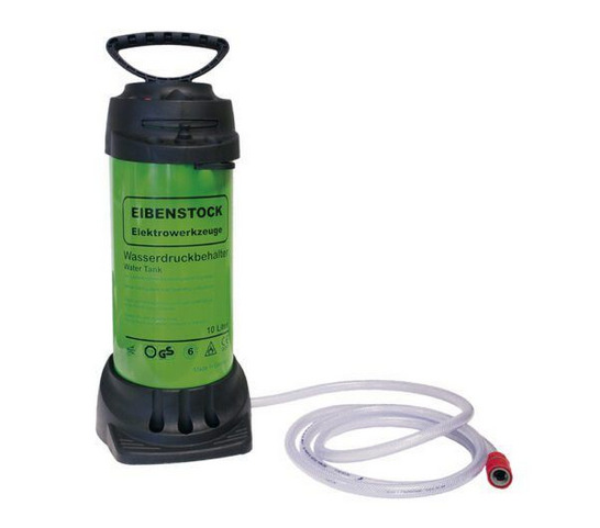 TANQUE PARA AGUA EIBENSTOCK DE 10L METALICO C/ 3MTS DE MANGUERA.